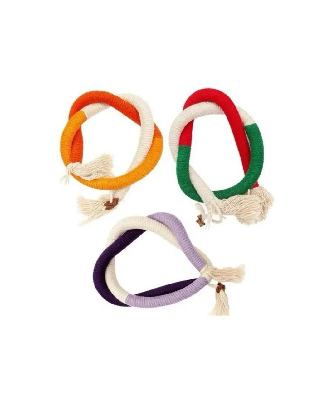 3 Piece Cat Rope Toys Set Natural Gallnut Scent Interactive Play for Cats Kitten